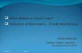 What Makes a Good LoaN