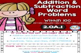 Add and Subtract Word Problems