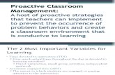 16 Proactive Classroom Management