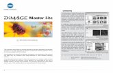 Dimage MasterLite Manual
