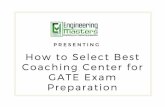 How to Select Best Coaching Center for GATE Exam Preparation