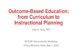 OBE From Curriculum to Instructional Plan