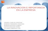 La Innovacion e Importancia en La Empresa
