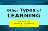 Other Types of Learning