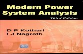 Modern Power Systems Analysis by d p Kotari