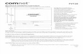 ComNet FVT20 Instruction Manual