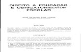 Horta 1998 Direito à Educação e a Obrigatoriedade Escolar