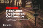 Franklin Draft Parkland Dedication ordinance presentation