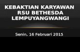 Kebaktian 16 Februari 2015
