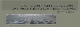 La Contaminación Atmosférica en Lima