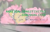 Kuliah 4 RO - Analisa Sensitivitas Dan Dualitas 2015