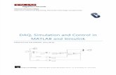 DAQ, Simulation and Control in MATLAB and Simulink