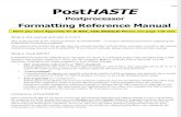 PostHASTE for GibbsCAM 2005 - Format Reference Manual