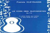 Francis Kleynjans - Le Coin Des Guitaristes Op.119