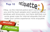 Top 10 Netiquette