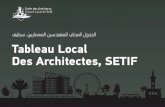 Tableau Local Des Architectes de La Wilaya de Sétif 2015