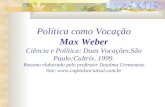 A Política Como Vocação - Max Weber