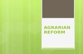 Agrarian Reform Law