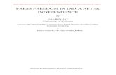 PRESS FREEDOM IN INDIA AFTER INDEPENDENCE