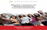 Master in Maketing and Communications