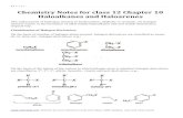 Chemistry Notes for Class 12 Chapter 10 Haloalkanes and Haloarenes