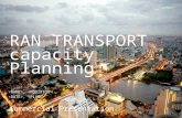 Ran Transport Capacity Planning