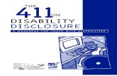 411 on Disability Disclosure