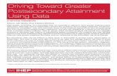 Driving Toward Greater Postsecondary Attainment Using Data (Complete PDF)
