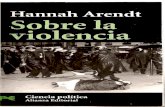 Arendt Hannah - Sobre La Violencia