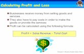Moodle Version Profit and Loss Statement