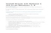 Install Oracle 12C Release