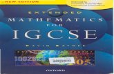 Extended Mathematics For IGCSE