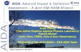NASA FISO Presentation: AIDA Planetary Defense Demonstration