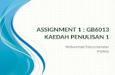 1.1 Assignment 1 - Guba Et. Al