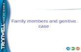 Family Members and Genitive Case. Pages 56, 57.Pps