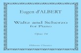 D'Albert - Op 16 No 1-2 - Waltz and Scherzo