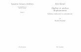 (Scientia Graeco-Arabica, 9) Roshdi Rashed (Ed.), Abu Kamil-Algèbre Et Analyse Diophantienne. Edition, Traduction Et Commentaire-De Gruyter (2012)