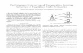 Performance evaluation of cooperative sensing schemes