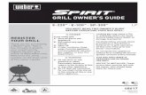 Weber Spirit Gas Grill - Owner's Guide - E220, E320, SP320