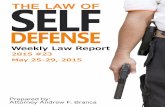2015 #23 Self Defense Weekly Law Report