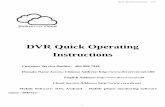 CB-HDR-87xx89xx DVR Quick Operating Instructions