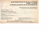 Administración en las organizaciones