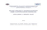 Road Project Management and Supervision Manual Vol I Main Text_2nd Editon