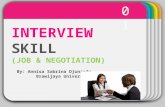 Interviw Skill (job & negotiation)