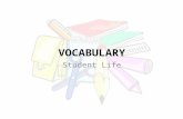 VOCABULARY of Students