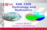 3308Lecture 1 - Introduction hydraulics and hydrology