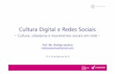 #Cultura Cidadania e Movimentos Sociais Em Rede