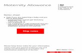 Ma1 Form Maternity Allowance