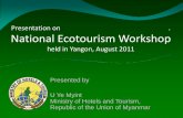 TWG 28 Appendix 5.4 National Eco Touorism Workshop Myanmar