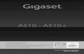 Gigaset A510 - Cordless Manual